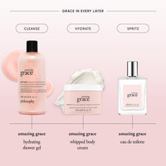 Philosophy Amazing Grace cream application swirl showing even distribution