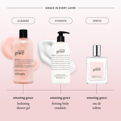 Philosophy Amazing Grace shower gel lather-closeup reveals rich foam and creamy texture