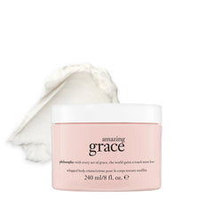 Philosophy Amazing Grace whipped body creme packaging for gifting or display