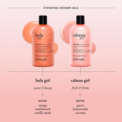 Philosophy Cabana Girl Shower Gel creamy lather close-up showing texture.