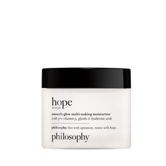 philosophy Hope in a Jar bottle shows smooth glow hydration for daily use