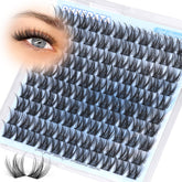 PHKERATA 12mm wispy lash clusters pack for natural daily lift.