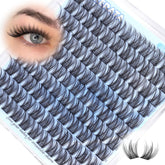 PHKERATA 14mm natural cluster lashes with wispy style for daily natural enhancement.