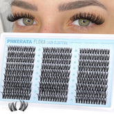 PHKERATA Flora Lash Clusters 162pcs for long-lasting subtle volume