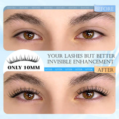 PHKERATA high-quality DIY lashes let you customize volume at home.
