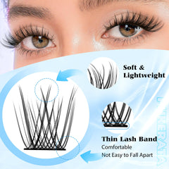 PHKERATA mix-length lashes in 10-16mm for versatile styling options.