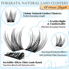PHKERATA soft lash band for all-day comfort during daily wear.