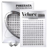 PHKERATA Velure Lash Clusters pack close-up for natural wispy lash enhancement