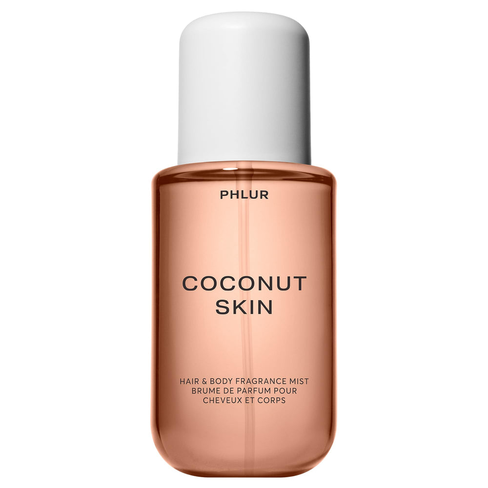 PHLUR Coconut Skin Body Mist bottle front view for everyday fragrance.