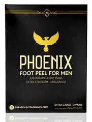 Phoenix Foot Peel para Hombres: caja y accesorios para uso doméstico seguro.