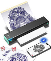 Phomemo M08F tattoo printer front view for portable studio setup