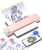 Phomemo M08F tattoo stencil printer front view showing precise transfer capability.