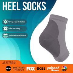 PhysFlex Moisturizing Socks close-up of gel lining for deep hydration