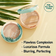Polvo con acabado cremoso Goddess Glow para un resplandor suave y saludable.