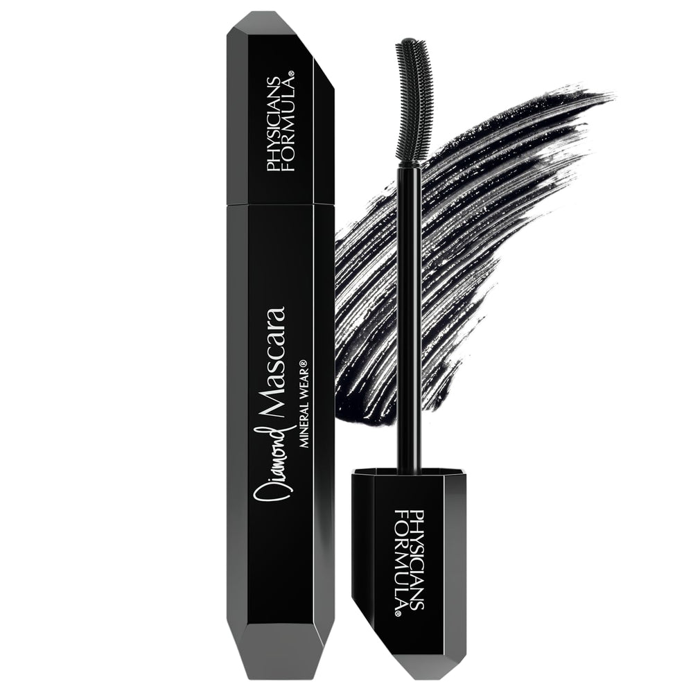 Physicians Formula MÁSCARA DIAMANTE Mineral Wear alarga y define pestañas con brillo sutil
