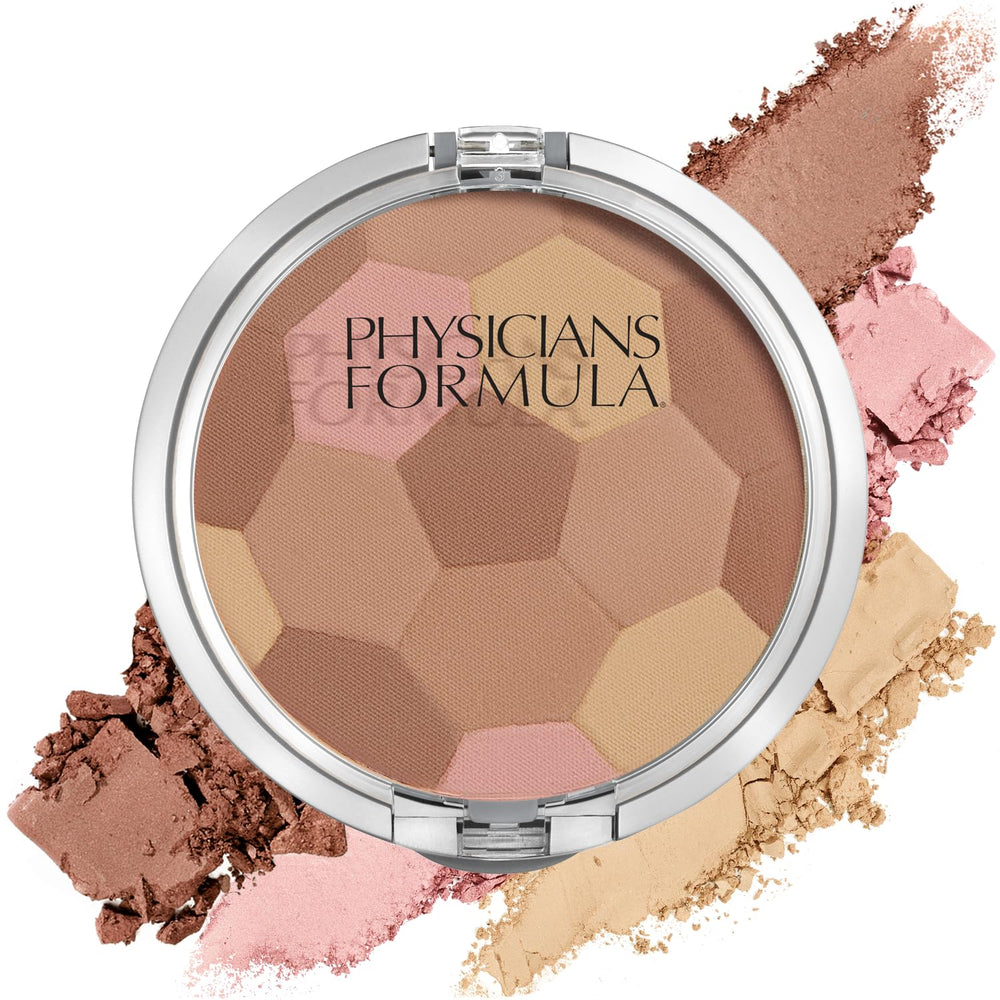 Physicians Formula polvos bronceadores en paleta de tonos claros, bronceado suave y natural.