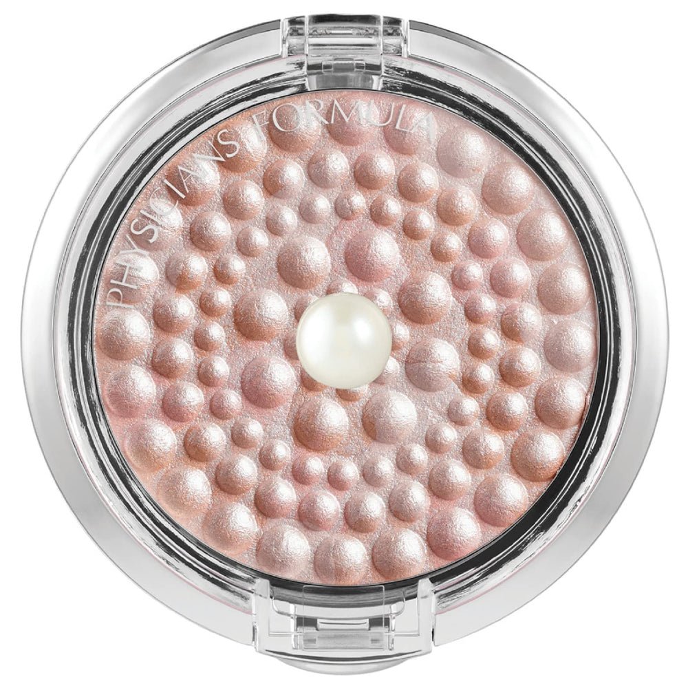Physicians Formula Polvo Paleta Perlas Brillo muestra un acabado radiante y natural.