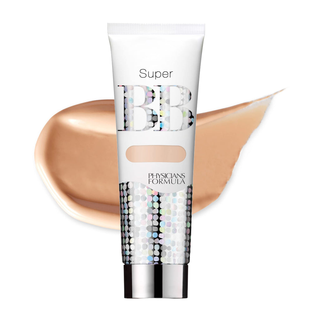 Physicians Formula Super BB Cream Light: bote dispensador para una aplicación suave y precisa.