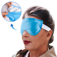 Physicure Kalt mascarilla ocular caliente con bolsa y cordón para almacenamiento limpio
