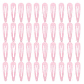 PIDOUDOU pink metal snap hair clip in 2-inch size for secure everyday styling.