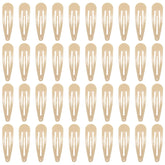 PIDOUDOU taupe metal snap hair clips for secure, simple styling.