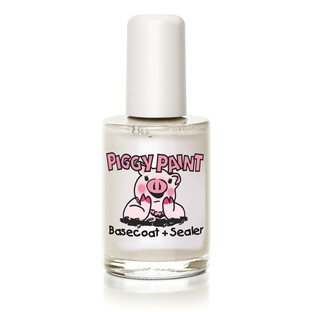 Piggy Paint Capa base y sellador para uñas, base duradera para uso infantil