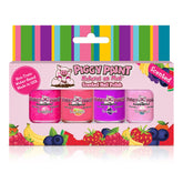 Piggy Paint Scented Lucky Lollipop kit front view showing four playful, non-toxic polishes.