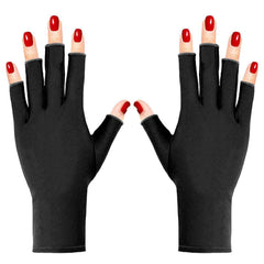 Guantes UV Pimoys para manicura, dedos libres, protección de la piel durante la lámpara UV.