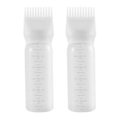 Pimoys root comb applicator bottle 6-ounce white for precise at-home color application.