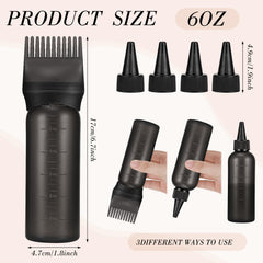 Pimoys root comb attachment enabling targeted root coverage during dyeing