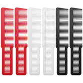 Pimoys six-piece hair cutting comb set in packaging for easy selection and display.