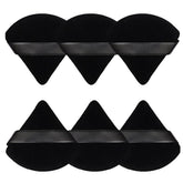 Pimoys triangle puff for precise contour and even tone.