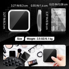 PIMPLEGO dual-sided 1X/30X mirror enables everyday touch-ups