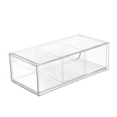 PINGANBUSU clear acrylic hair accessories organizer with visible compartments for quick access.