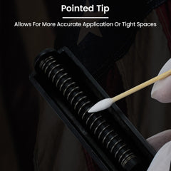PINGMIC sturdy 6-inch stick swabs reach tight spaces for thorough cleaning.