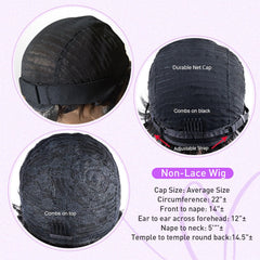 Pink Planet Pixie Cut Wig textured ends for natural movement and volume