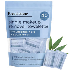 Pink Sky Brookstone ultra-soft towelettes for gentle makeup removal.