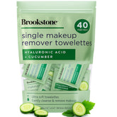 Pink Sky Brookstone ultra-soft towelettes for gentle makeup removal on sensitive skin.