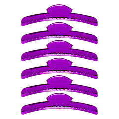 Pinza Onda Vintage de Metal Morada, diseño ligero para uso diario.