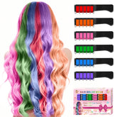 Pipirich hair chalk comb in blue for playful temporary color on light hair.