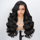 Pizazz 13x4 HD transparent lace front wig front view for seamless blend