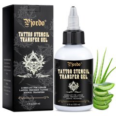 Pjordo tattoo stencil gel packaging, safe and organized for studios