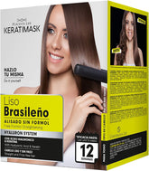 Placenta Life Keratimask: botella de aplicación para un alisado suave en casa.