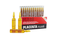 Placenta Placo ampollas revitalizantes para cabello frágil y caída.