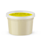 Plant Guru manteca-karite-cruda 16oz marfil en envase, hidratación natural.