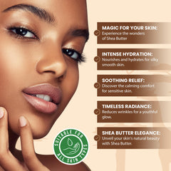 Rostro y cuerpo nutridos con manteca karité Plant Guru.