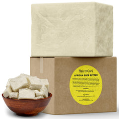 Plant Guru Raw African Shea Butter 5 lb block for bulk skin and hair care.