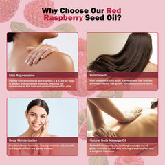 Label detail on Plant Guru Red Raspberry Seed Oil bottle signaling purity.
