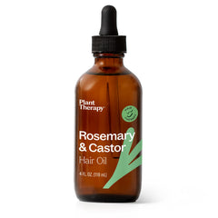 Plant Therapy Rosemary & Castor Oil: aceite de romero para crecimiento capilar y mayor densidad.