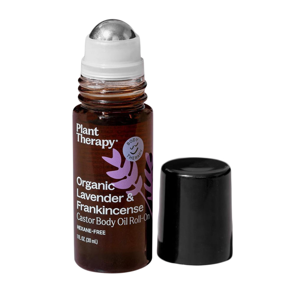 Plant Therapy Lavanda e Incienso Roll-On 30 ml para relajacion diaria y cuidado de la piel